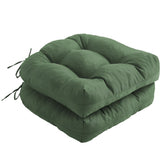 IPYNBAP Outdoor Chair Cushions set of 2 in forest green front view