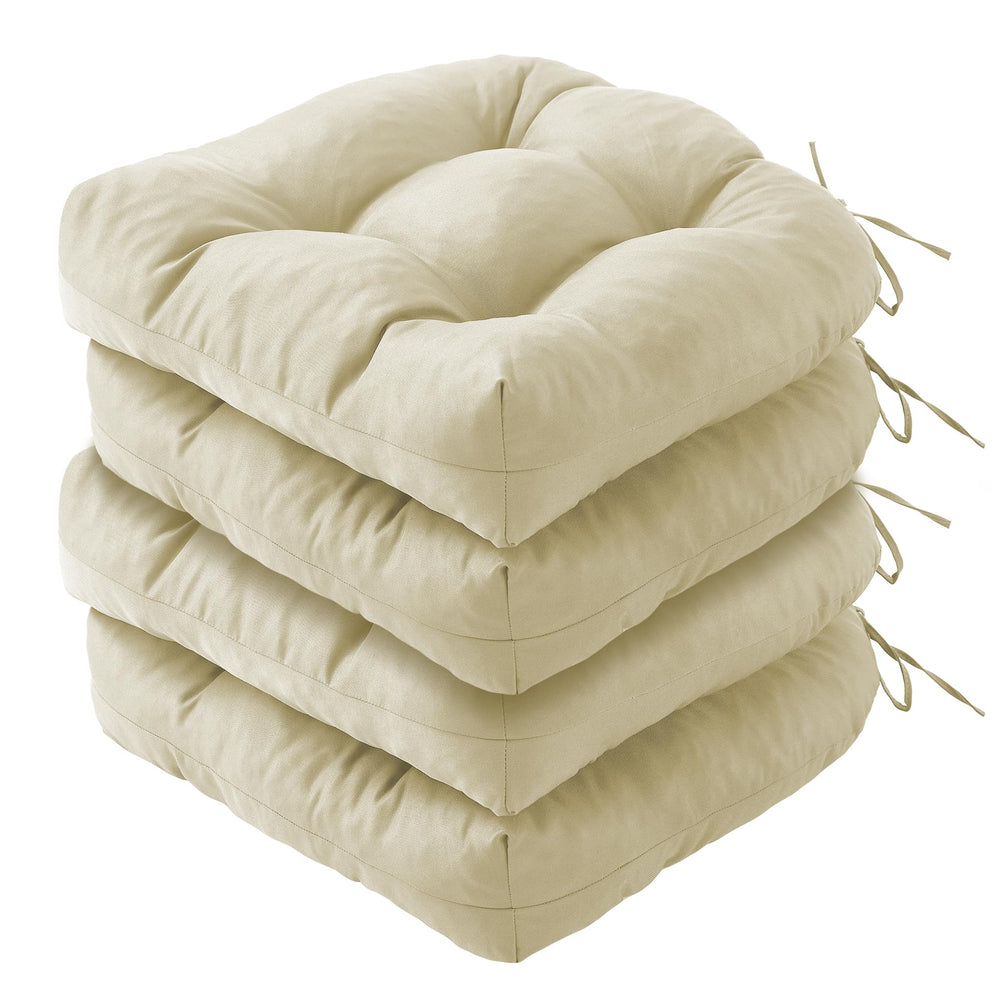 IPYNBAP Outdoor Chair Cushions Set of 4 in beige front view
