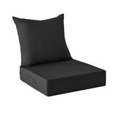 IPYNBAP Outdoor Cushion Set front view, black colour