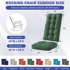 IPYNBAP seat cushion 18x18 inches dark green