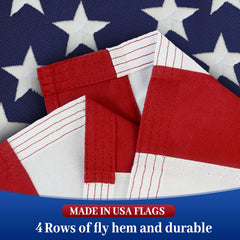 irbrisu 5x8 American Flag flying outdoors