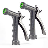IRRIGLAD Hose Nozzle 2 Pack front view, silver finish