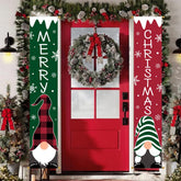 Ivenf Christmas decorations outdoor yard banner with gnome design