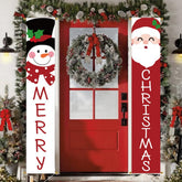 Ivenf Christmas yard banner featuring Santa design, 71x13 inches