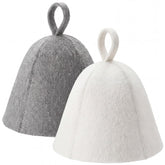 JaGely Sauna Hat for Men Women, gray front view