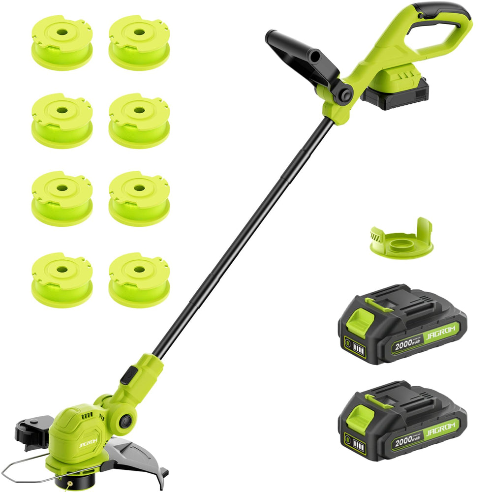 JAGROM 12-inch cordless string trimmer front view