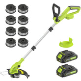 JAGROM Cordless Electric String Trimmer front view in green