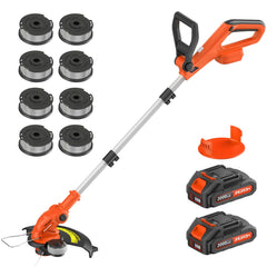 JAGROM Cordless String Trimmer with orange details and adjustable handle