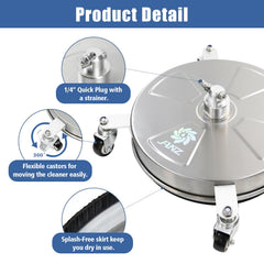 janz surface cleaner with included accessories