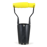 Jardineer Small Bulb Planter Tool front view with stainless steel blade
