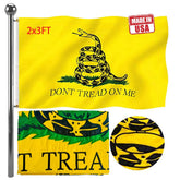 Jayus Gadsden Snake Flag 2x3 FT front view