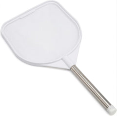 JED Pool Tools 2 ft hand skimmer net in white, front view