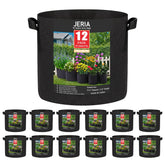JERIA 12-Pack 30 Gallon Grow Bags front view
