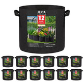 JERIA 15 Gallon Grow Bags front view with reinforced handles