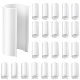 Jetec 32 Pack PVC Pipe Clips 2.4 inch white clamps front view