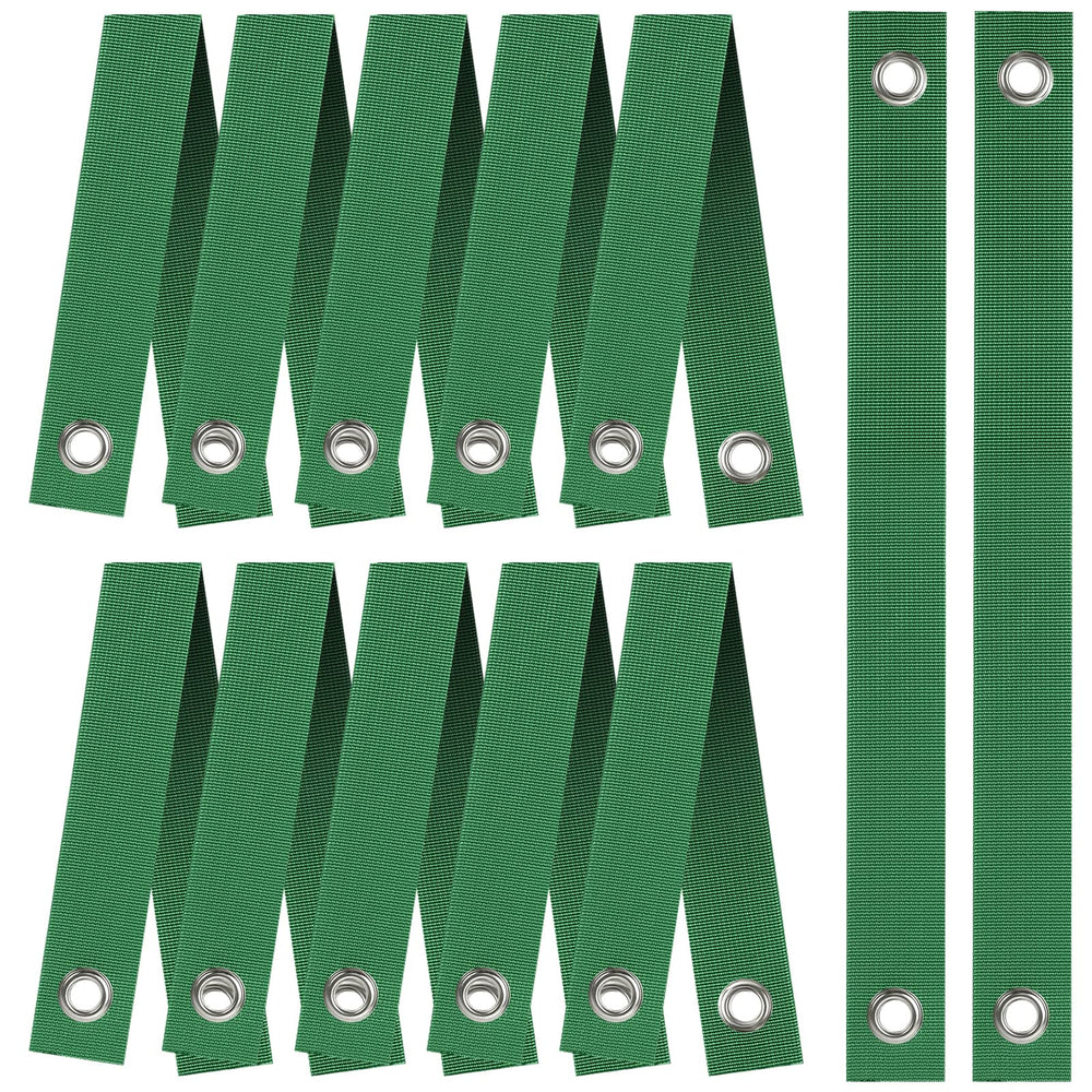 Jevrench 12-Pack Heavy Duty Tree Straps, white nylon material