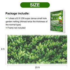 Jevrench garden netting rolled up showing size