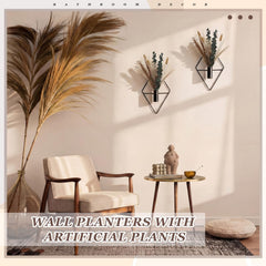 Jexine Hanging Planters Set of 2 on Wall