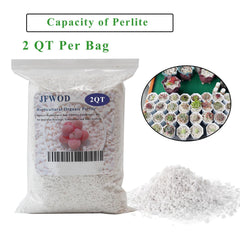 JFWOD Organic Perlite in a gardening setup