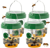 Jiermadun Wasp Trap Green with solar panel and double-entry tunnels
