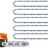 JINFFR 20 Inch Chainsaw Chain front view