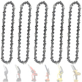 JINFFR 5 pack of 6 inch chainsaw chains front view