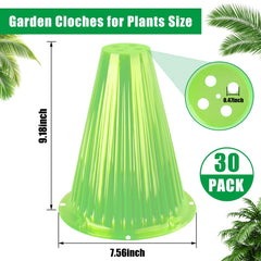 jixsloft Garden Cloches stacked for storage
