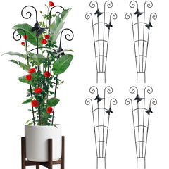 JJSHUANL 30 Inch metal plant trellis front view