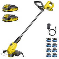 JKLARI Weed Wacker yellow model front view with high-speed motor