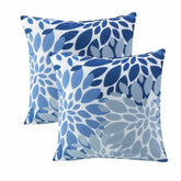 JMKaixin 18x18 inch outdoor pillow in Blue Spark front view