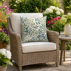 JMKaixin decorative pillows in a garden setting