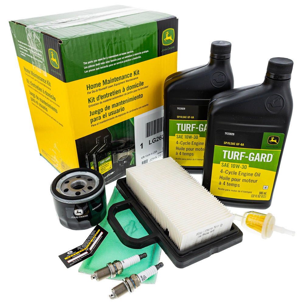 John Deere Maintenance Kit #LG263 packaging front view