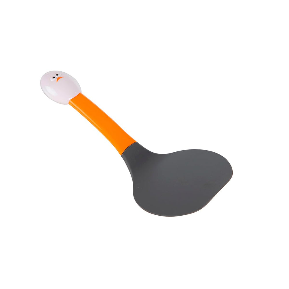 Joie Eggy Flex Flip Turner black front view, flexible spatula