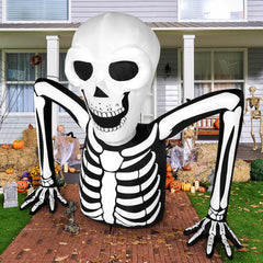 Joiedomi 5.5 FT inflatable skeleton with LED lights front view