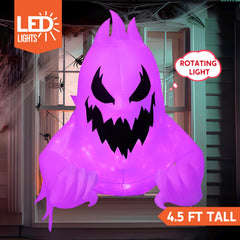Joiedomi inflatable ghost glowing with rotating purple lights