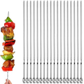 JOMVERL 16-inch BBQ skewers set with 18 pieces in storage pouch