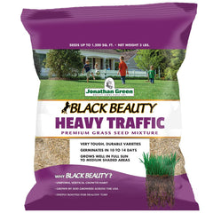 Jonathan Green Black Beauty Heavy Traffic Grass Seed 3 lb bag front view