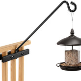 Josmimic 17-inch deck hook black stainless steel front view
