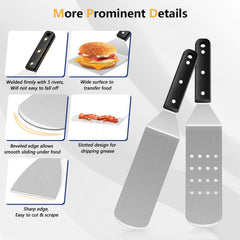 Joyfair stainless steel spatulas with ABS handles