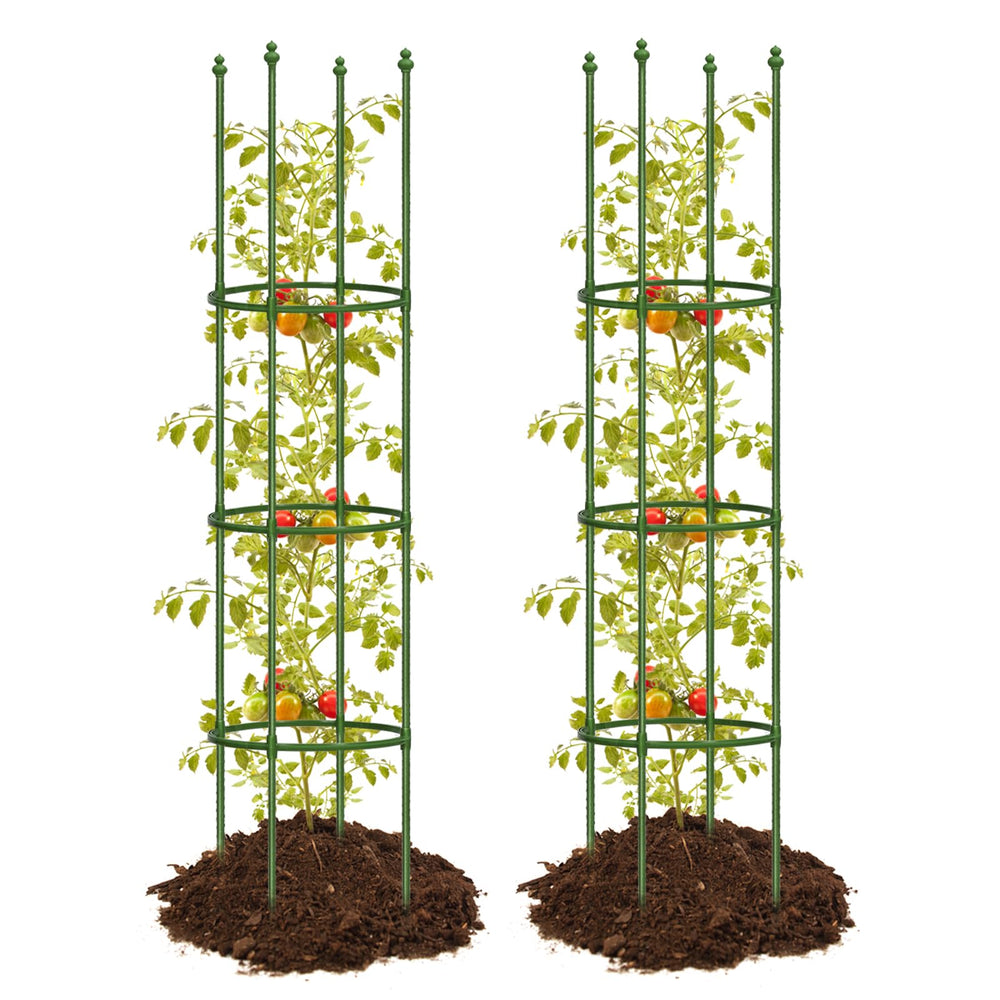 joyhalo 2 Pack Tomato Cages adjustable height 59 inch