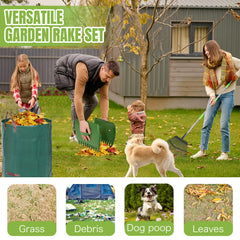joyhalo 32-gallon leaf bag displayed with rake