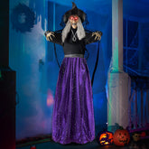 JOYIN 47-inch animated witch decoration with LED eyes