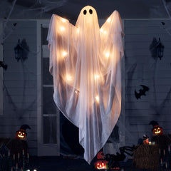 JOYIN 47-inch Halloween hanging light up ghost front view