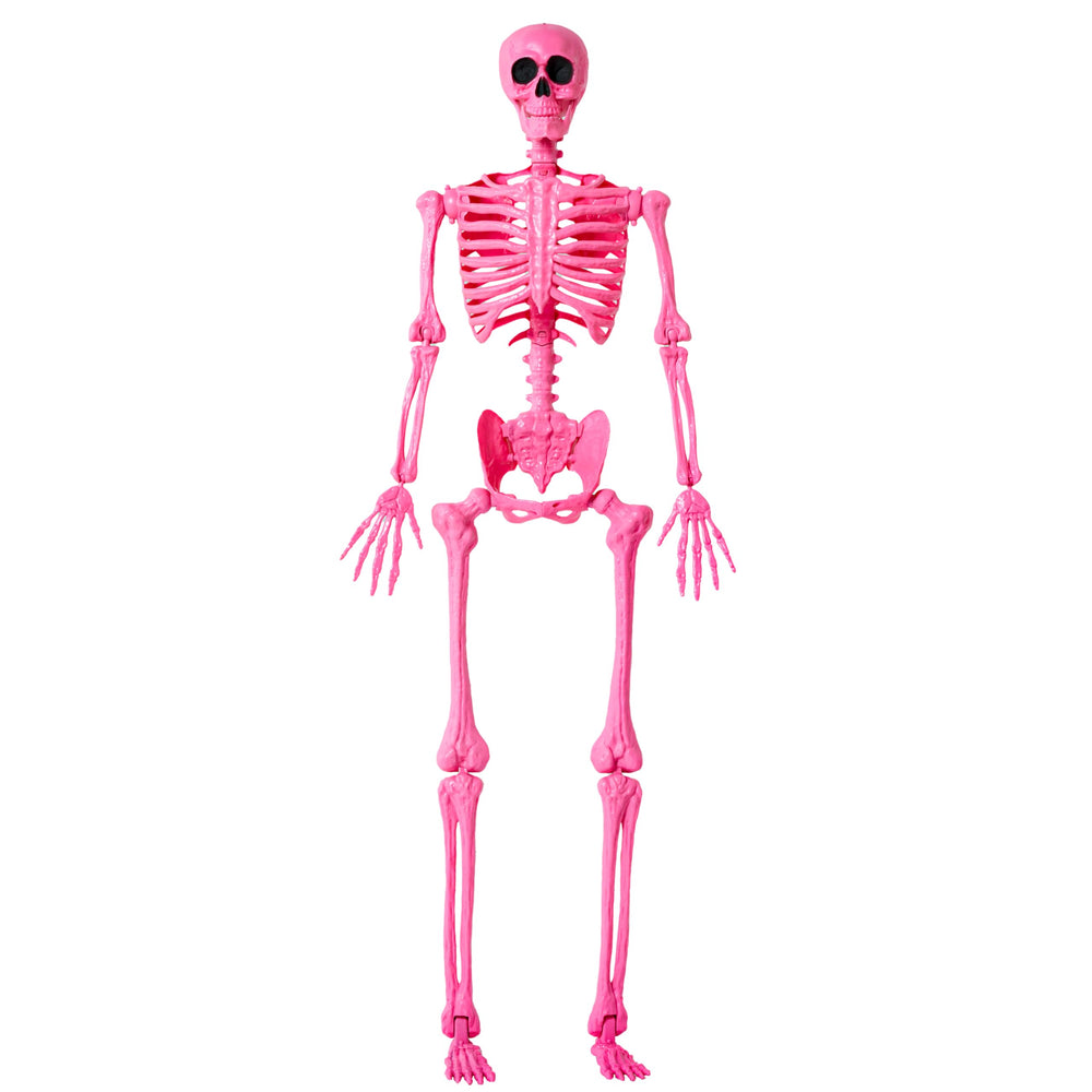JOYIN 5 FT Pink Skeleton front view with posable joints