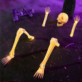 JOYIN Halloween skeleton head with LED light, front view