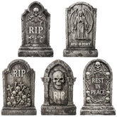 JOYIN Halloween Tombstone front view with Grim Reaper design