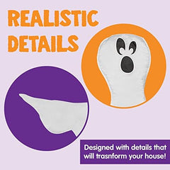 JOYIN Halloween Tree Wrap Ghost in a garden setting