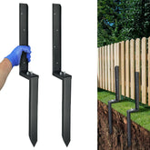 JPOIP 32 inch heavy duty steel fence post repair stake front view