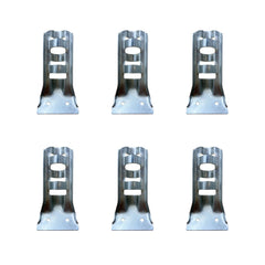 JRED flag pole bracket holder pack including 6 metal brackets