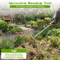 JRKJQBV Weed Puller Tool packaging with product details